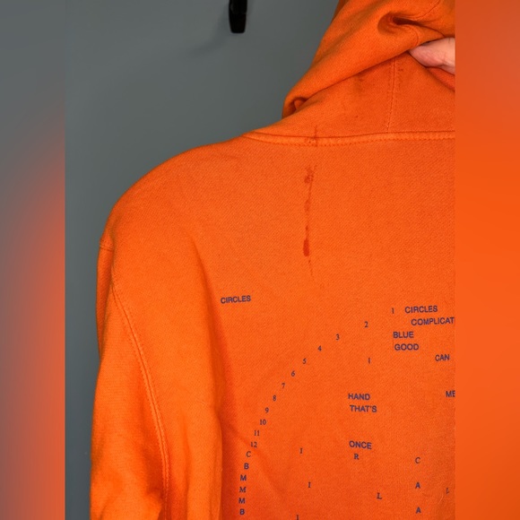 Mac Miller Circles Orange Hoodie - Picture 3 of 4